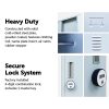 2-Door Vertical Locker for Office Gym Shed School Home Storage – Grey, 4-Digit Combination Lock