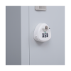 6-Door Locker for Office Gym Shed School Home Storage – Grey, 3-Digit Combination Lock