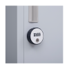 6-Door Locker for Office Gym Shed School Home Storage – Grey, 4-Digit Combination Lock