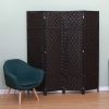 Room Divider Screen Privacy Rattan Dividers Stand Fold – 4 Panel