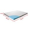 Palermo Memory Foam Mattress Topper Cooling Gel Infused CertiPUR Approved – QUEEN