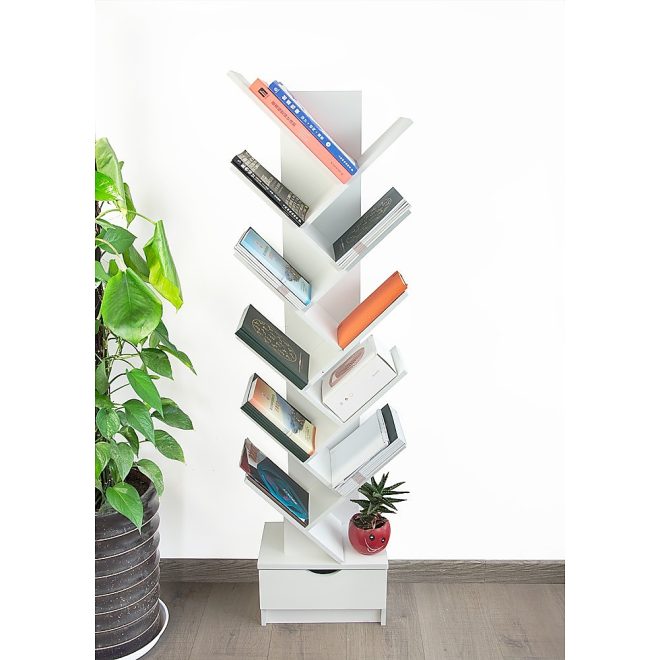 Tree Bookshelf Bookcase Book Organizer Multipurpose Shelf Display Racks – 12 Tier