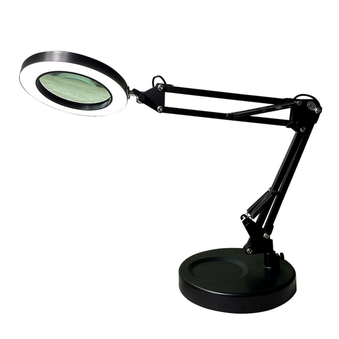 10X Magnifying Glass Desk Light Magnifier LED Lamp Reading Lamp With Base