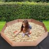 Kids Sand Pit Large Octagonal Wooden Sandpit