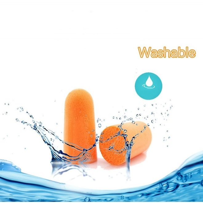 Foam Ear Plugs Disposable 200 Pairs Noise Cancelling Plane Sleep Snoring