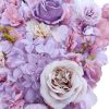 Artificial Flower Wall Backdrop Panel 40cm X 60cm Mixed Flowers – Pink and White