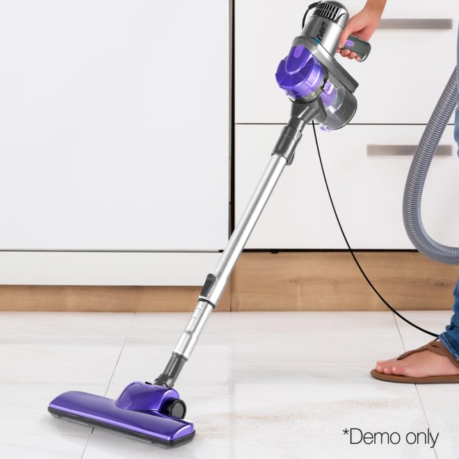 Devanti Corded Handheld Bagless Vacuum Cleaner – Purple and Silver