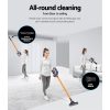 Devanti Handheld Vacuum Cleaner Stick Cordless Bagless 2-Speed Spare HEPA Filter – Gold and Grey