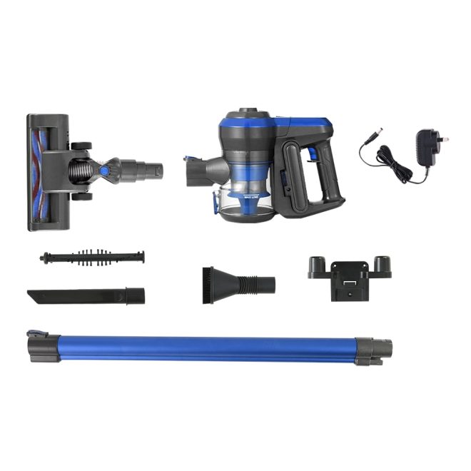 Devanti Handheld Vacuum Cleaner Cordless Handstick Stick 250W Brushless Motor – Blue and Grey