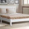 Artiss Bed Frame Wooden Bed Base Pine Timber Mattress Foundation – DOUBLE, White