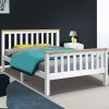 Artiss Wooden Bed Frame PONY Timber Mattress Base Bedroom Kids – DOUBLE