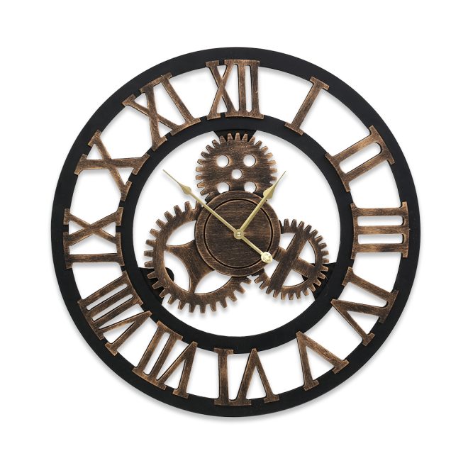 Wall Clock Modern Large 3D Vintage Luxury Clock Enduring Home Office Décor – 80 cm