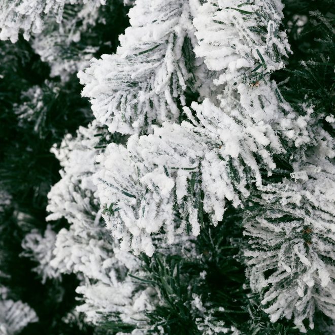 Jingle Jollys Christmas Tree Xmas Trees Decorations Snowy Tips – 6ft – 758 Tips