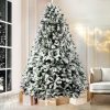 Jingle Jollys Christmas Tree Xmas Trees Decorations Snowy Tips – 6ft – 758 Tips