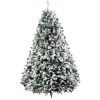 Jingle Jollys Christmas Tree Xmas Trees Decorations Snowy Tips – 8ft – 1500 Tips