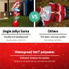 2.4M Christmas Inflatable Santa Guide Candy Pole Xmas Decor LED