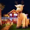 5M Christmas Inflatable Reindeer Giant Deer Air-Power Light Inside