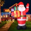Jingle Jollys Christmas Inflatable Santa Decorations Outdoor Air-Power Light – 2.4M