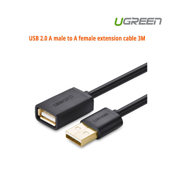 UGREEN USB 2.0 A male to A female extension cable – 3M