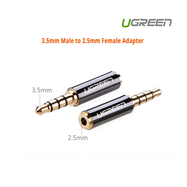 UGREEN Male to Female Adapter – 3.5mm to 2.5mm