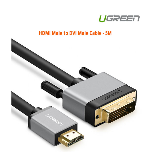 UGREEN HDMI Male to DVI Male Cable – 5M