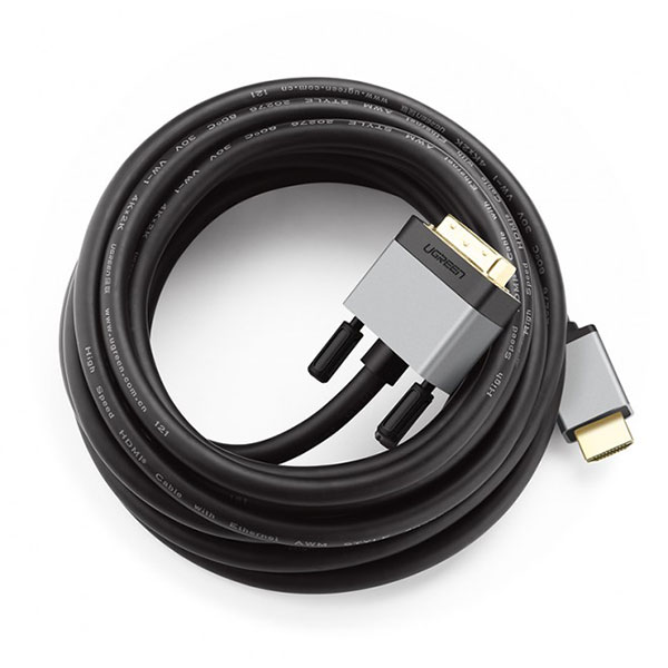 UGREEN HDMI Male to DVI Male Cable – 5M