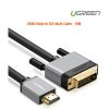 UGREEN HDMI Male to DVI Male Cable – 10M