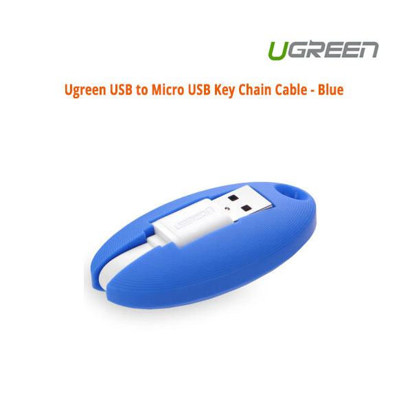 UGREEN USB to Micro USB Key Chain Cable – Blue