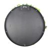 Flowering White Artificial Green Wall Disc UV Resistant 50cm – Black Frame