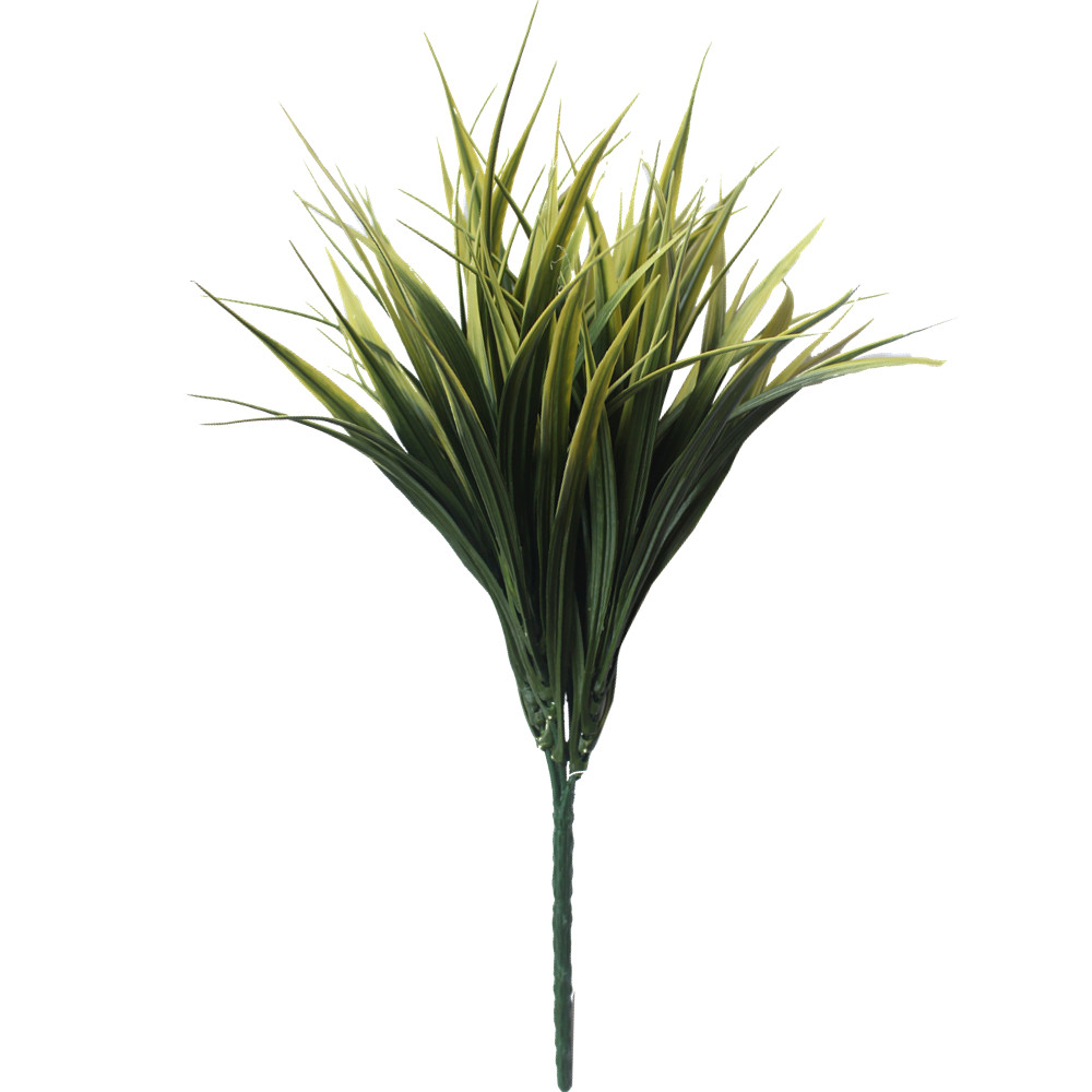 Tipped Grass Stem UV Resistant 35cm – Yellow Tipped