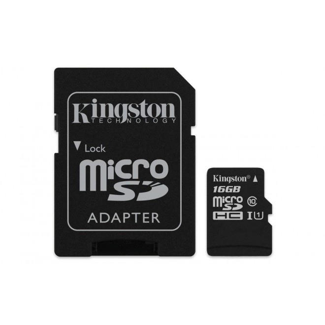 KINGSTON  Canvas React: MicroSD 128GB , 100MB/s read and 70MB/s write with SD adapter  SDCR – 16GB