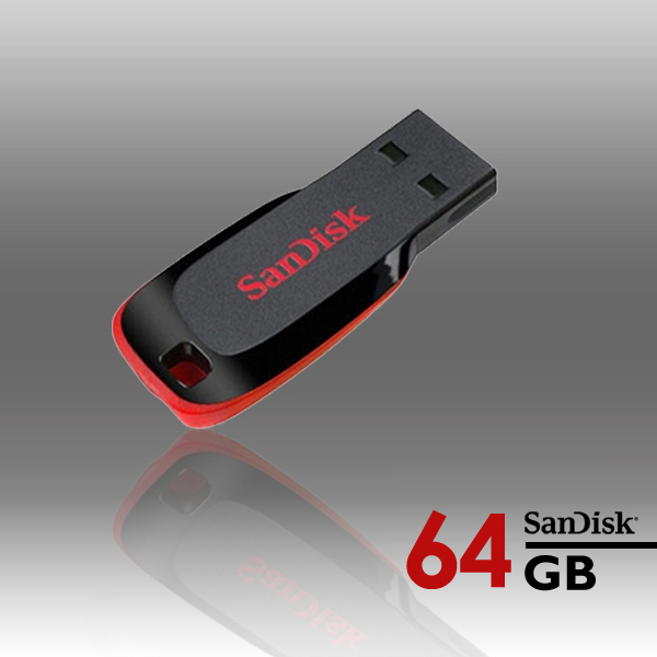 Sandisk Cruzer Blade CZ50 USB Flash Drive – 64GB