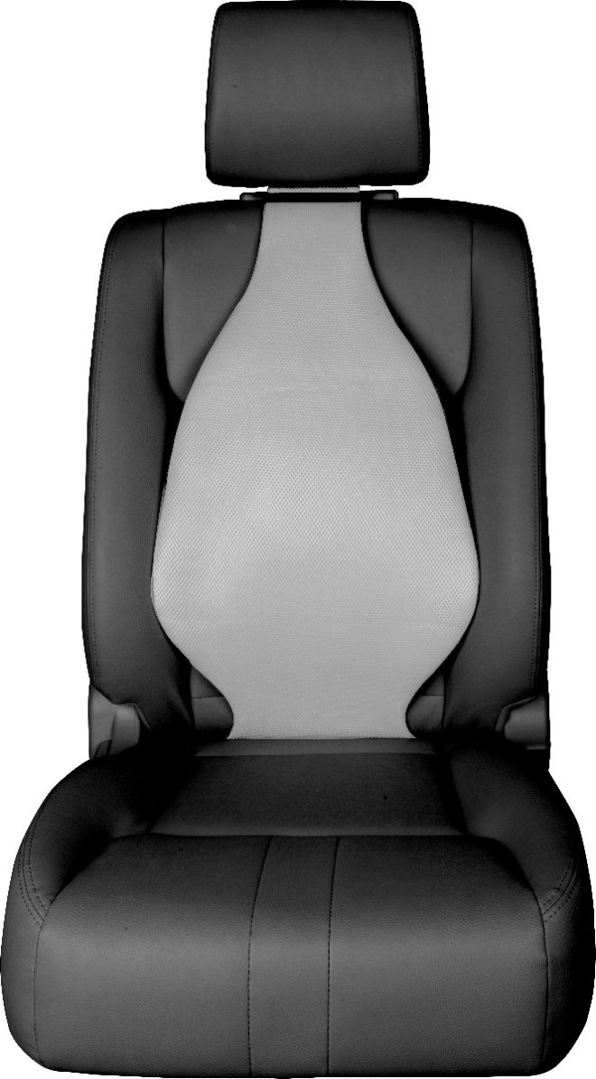 Universal Seat Cover Cushion Back Lumbar Support THE AIR SEAT New X 2 – Grey