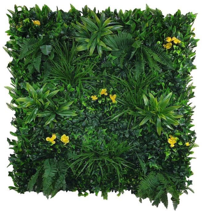 Vertical Garden / Green Wall UV Resistant 100cm x 100cm – Yellow Rose