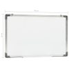 Magnetic Dry-erase Whiteboard White 50×35 cm Steel