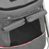 Folding Dog Stroller Grey 100x49x96 cm Linen Fabric