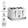 Morphy Richards Illumination 4 Slice 1800W Toaster – White