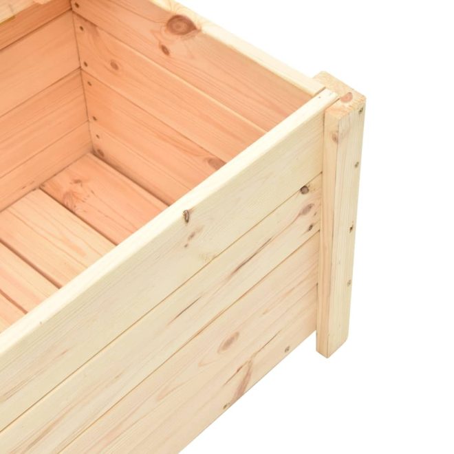 Storage Bench 120 cm Solid Pine Wood