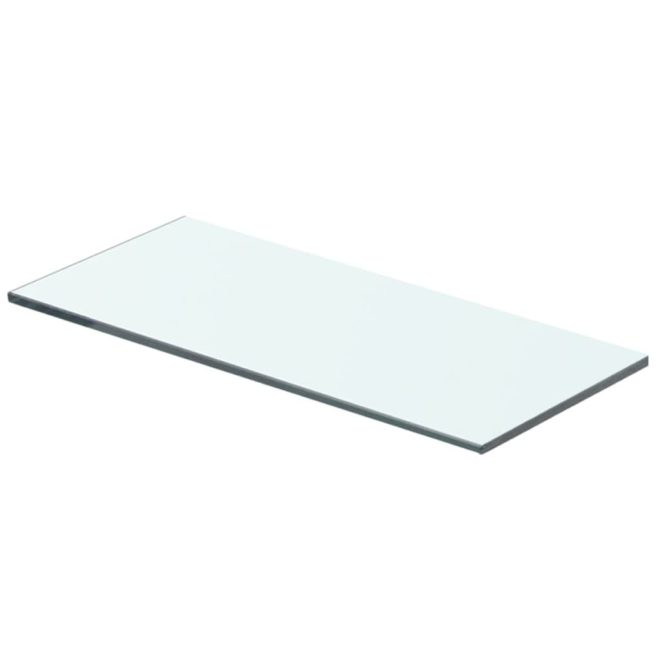 Shelves 2 pcs Panel Glass Clear 40×12 cm