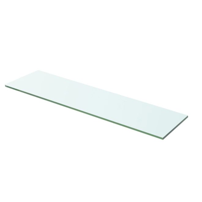 Shelves 2 pcs Panel Glass Clear 60×12 cm