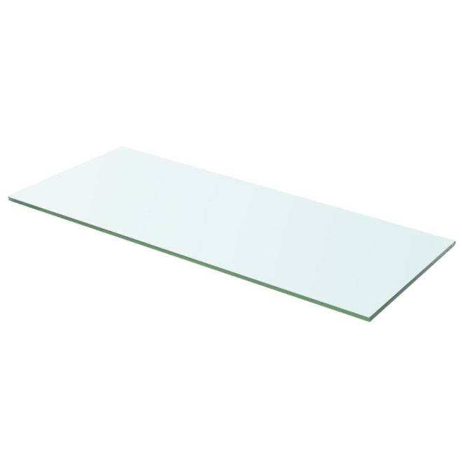 Shelves 2 pcs Panel Glass Clear 60×20 cm