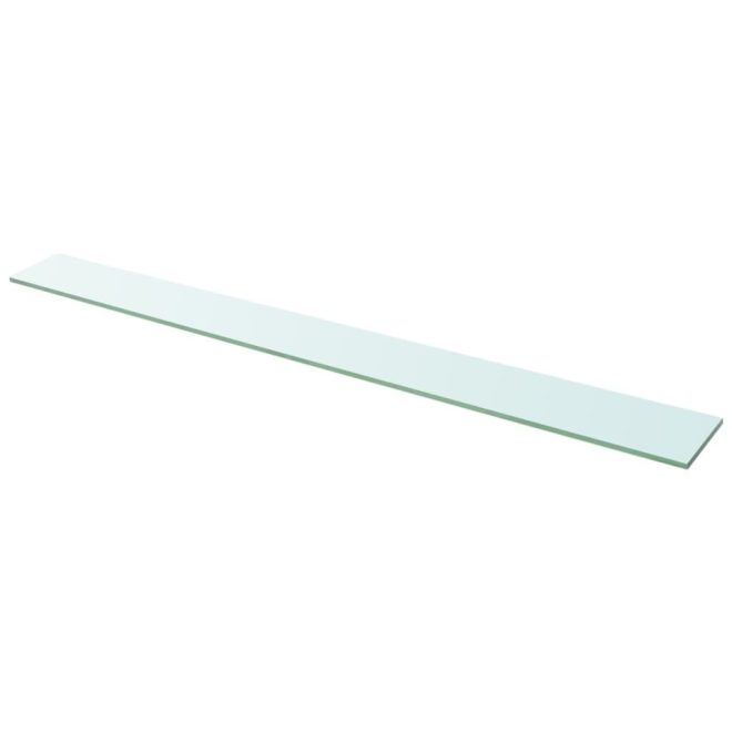 Shelves 2 pcs Panel Glass Clear 110×12 cm