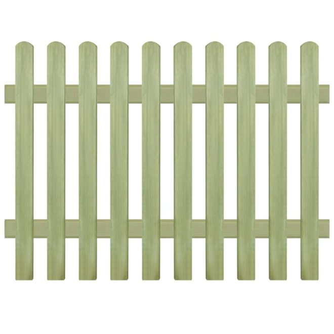 Picket Fence Impregnated Pinewood 170×120 cm 6/9 cm