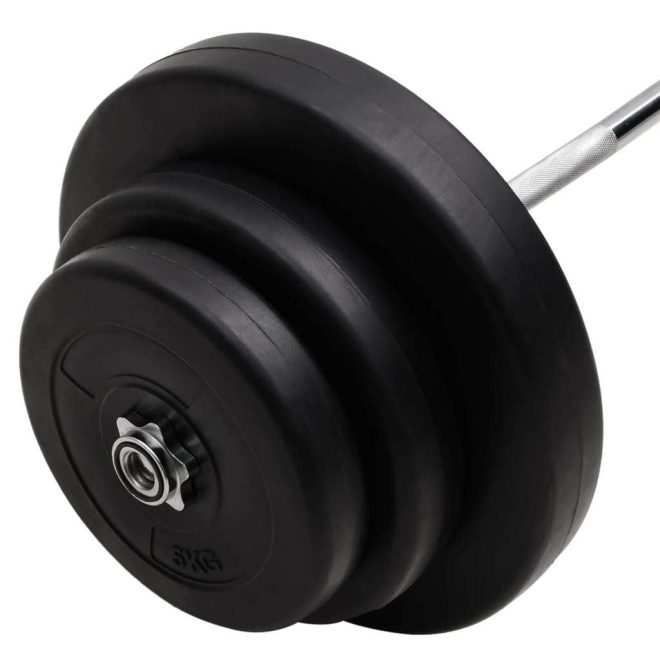 Curl Barbell with Plates 60 kg