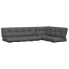 Pallet Cushions 5 pcs Anthracite Fabric