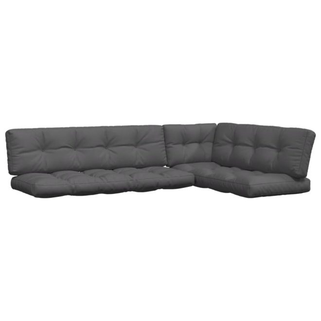 Pallet Cushions 5 pcs Anthracite Fabric