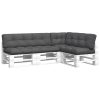 Pallet Cushions 5 pcs Anthracite Fabric