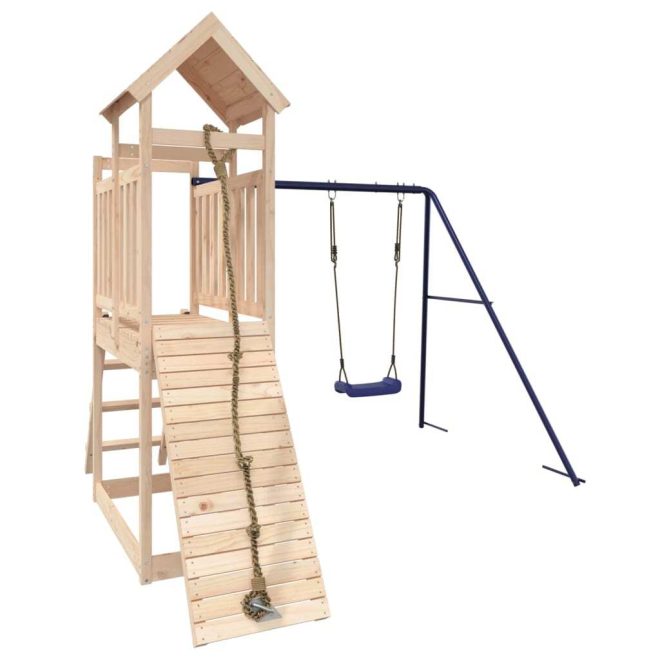 Outdoor Playset Solid Wood Pine