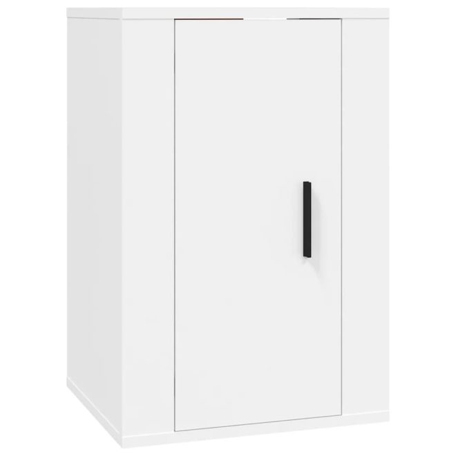 3 Piece TV Cabinet Set Engineered Wood – White
