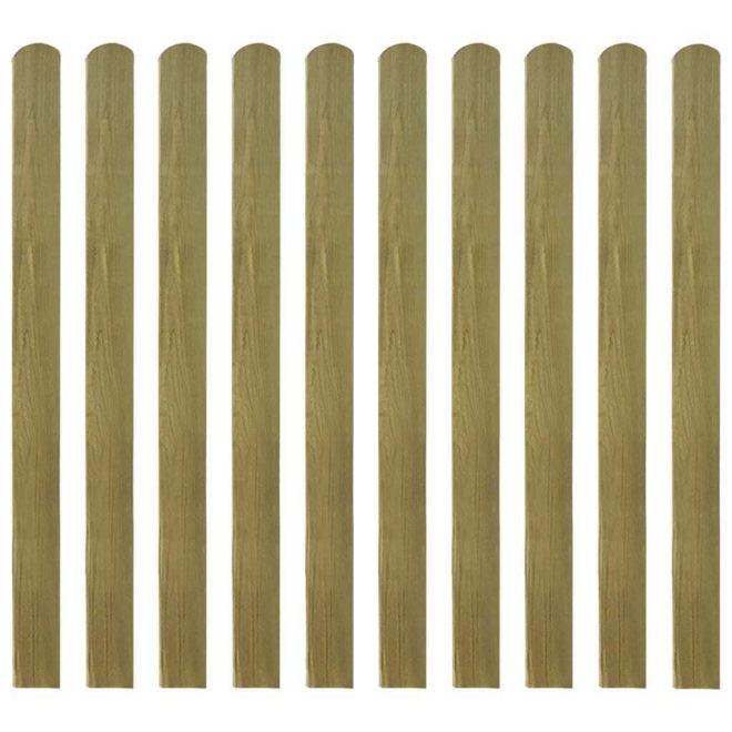 20 pcs Impregnated Fence Slats Wood 100 cm